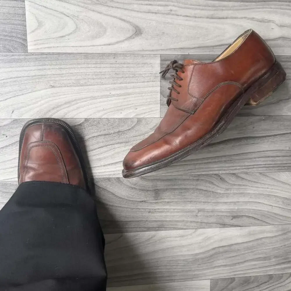 Vintage Y2K Brown Leather Oxford Dress Shoes